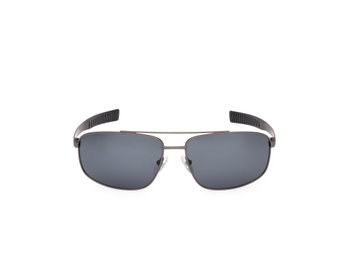 Das Bild zeigt die Sonnenbrille TB00061 von Timberland in der Farbe Schwarz.